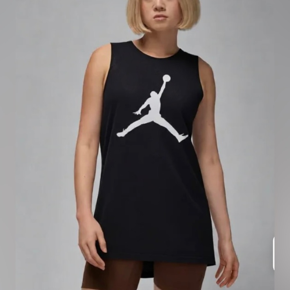 Nike Air Jordan Black White Reversible Jersey Tank with Logo